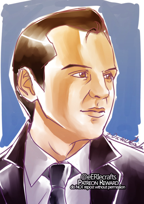 November’s request: Jim||  Patreon&rsquo;s sketch reward Jim, then Mycroft, always experimenting wi