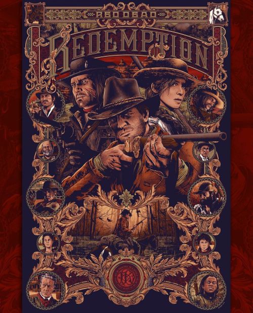 “Dutch’s Boys” 9-color screen-print inspired by Red Dead Redemption 2, masterfully printed by the fo