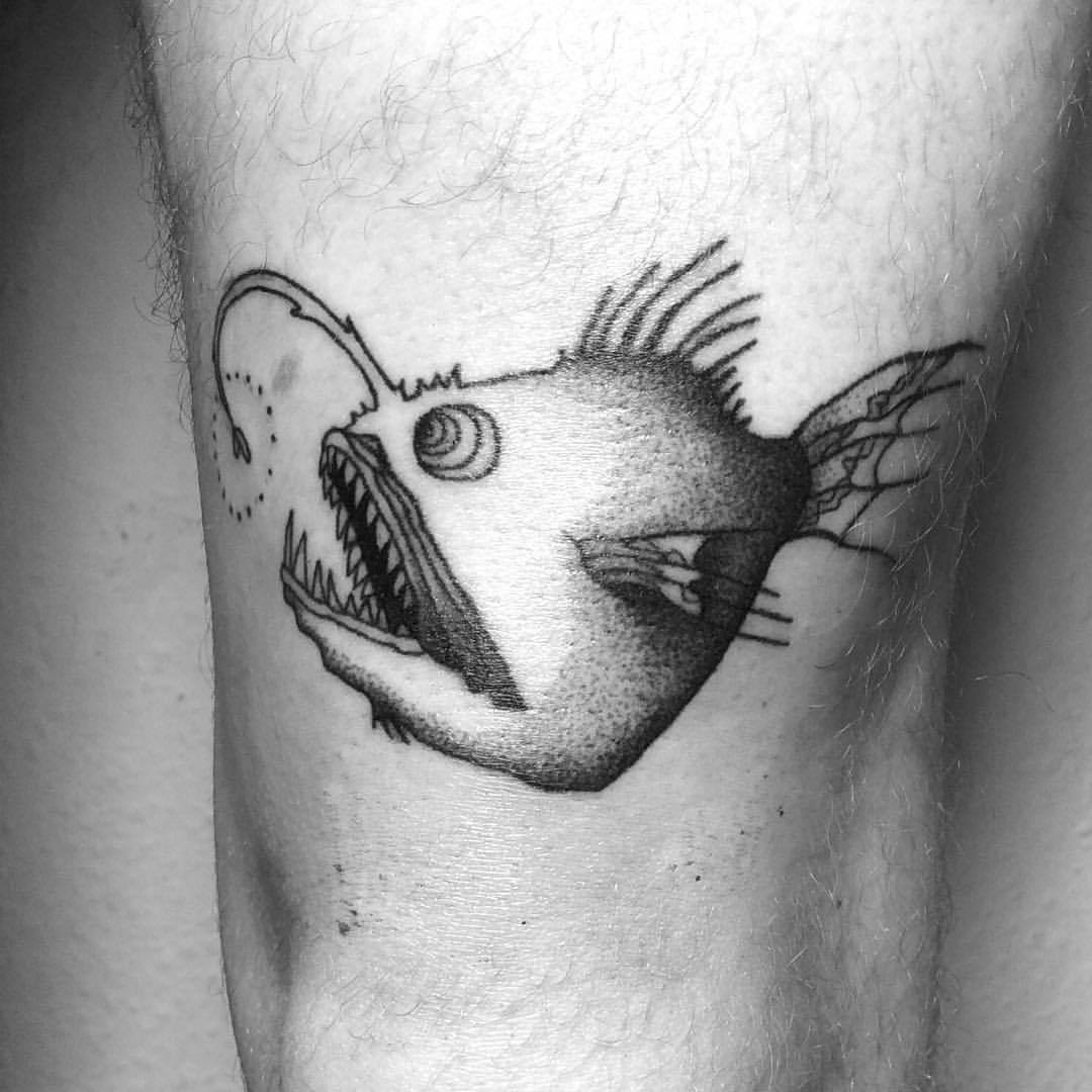 Tattoos by ZiD Visions // — Custom design Anglerfish for @internetpablo...