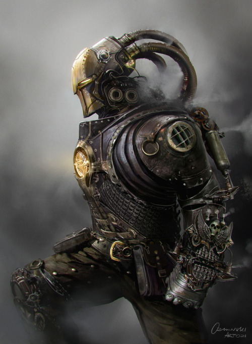 Steampunk Iron Man by artozi