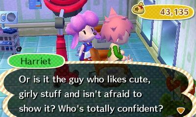 cakelikeowen:  evil-is-the-new-sexy:  insanelygaming:  Animal Cross-Dress and Fuck Your Gender Roles: New Leaf.  No but the best part of this is that this isn’t Nintendo telling adults they support GSM rights. It’s Nintendo telling kids it’s okay.