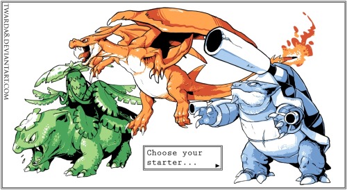 timebythesecond:  Choose your starter by *Twarda8