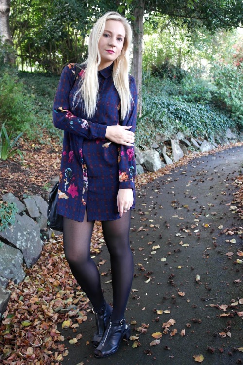 Shirt Dress- MissguidedBoots- TopshopTights- PrimarkEarrings- Primark Fashionmylegs Style Picks 