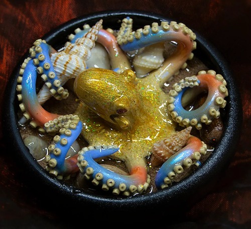 sosuperawesome: Octopus SculpturesSahasa on Etsy