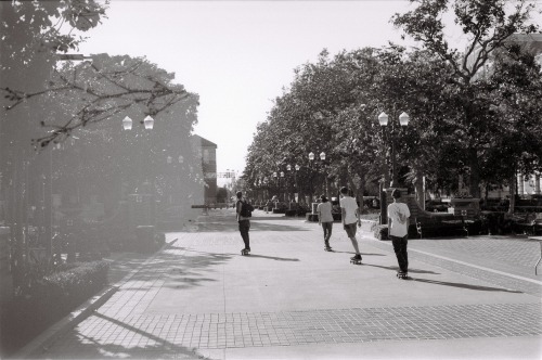 beingjeff:  This was the first time I have shot film since senior year of high school. After getting a few rolls developed, I realized I shot over some old photos making for some double exposure shots. Some turned out but non the less is was a sick trip