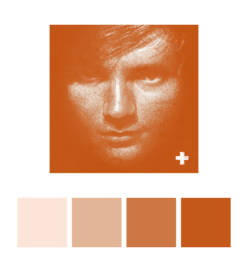 fuckyeahteddysheeran:  Ed Sheeran album colour palettes 