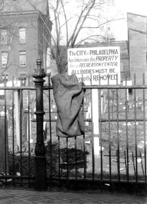 Hanover Street Burial GroundPhiladelphia, PAc1922A very Philadelphia sign put up before the Hanover 