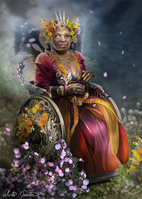 sweetkimchii:  sandboxalchemy:  The Faerie Queene - 2013 - PhotoshopSee it on Deviant