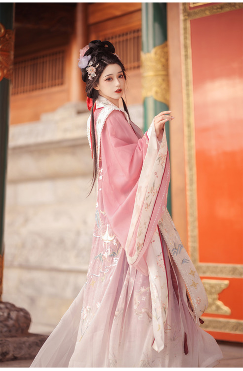 hanfugallery:chinese hanfu for couples in qixi festival theme by 宴山亭