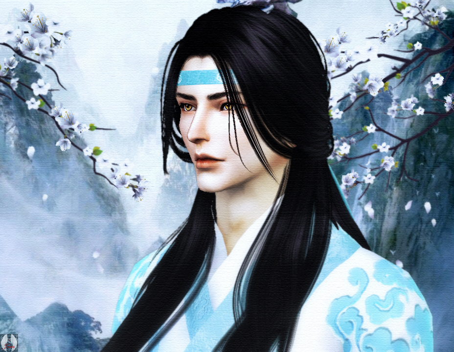 Lan Zhan inspired from Modaozushi in Sims 4. 