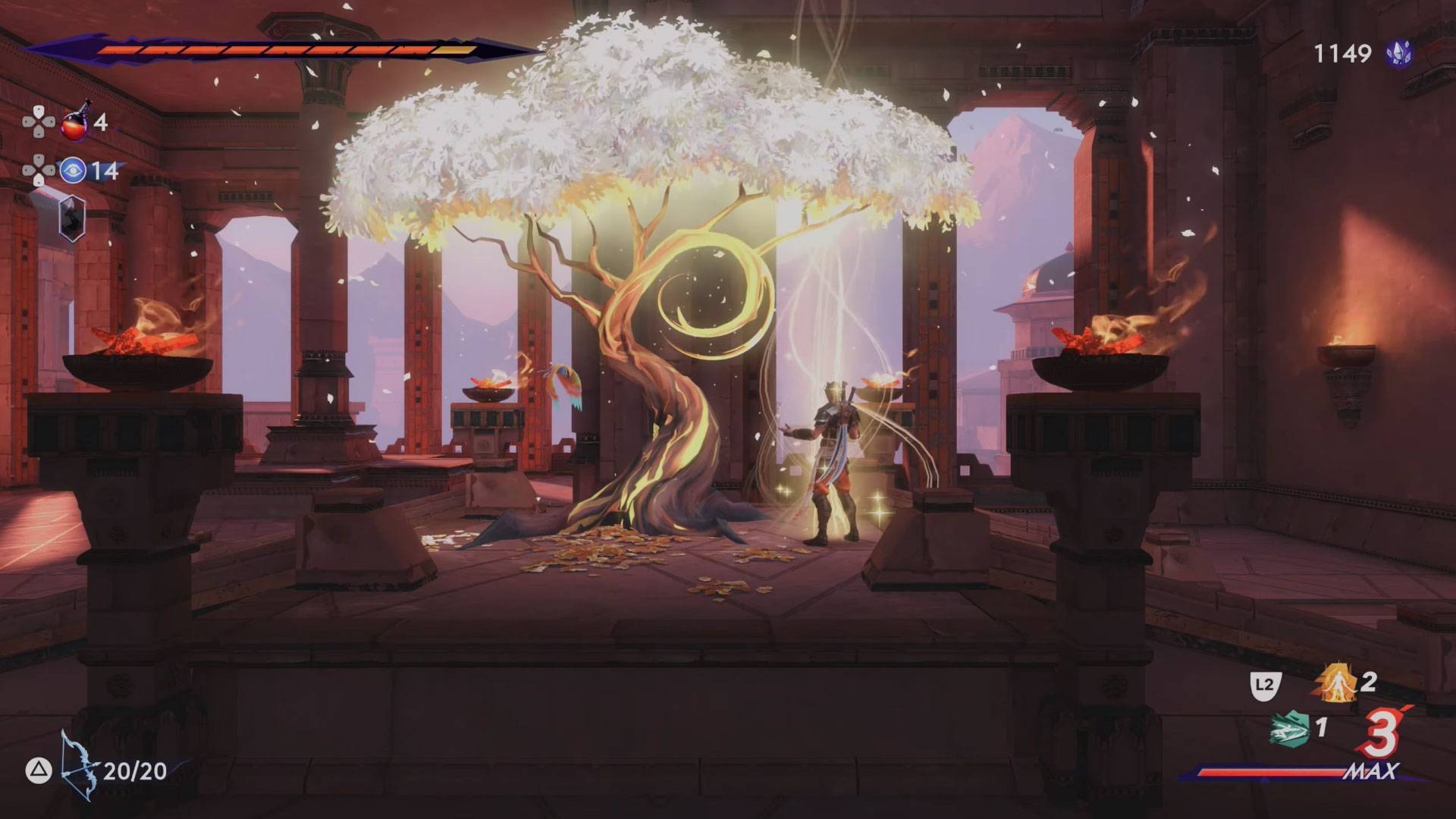 Prince of Persia: The Lost Crown, PS5, Gameplay, Screenshots, Yellow Tree