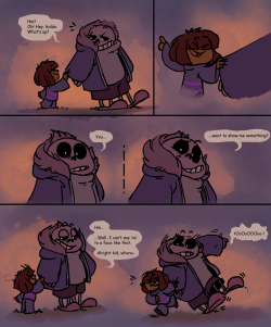 lavalamp-of-epicness:   *…kid. *? *…thanks.  thought about Sans seeing the sky at night for the first time at school for a split second, and I drew this as the result of it when I got back home ahahaha I need more of sans being happy and being happy