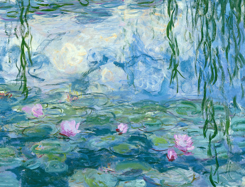 paintingsdaily:Claude Monet’s Waterlillies 