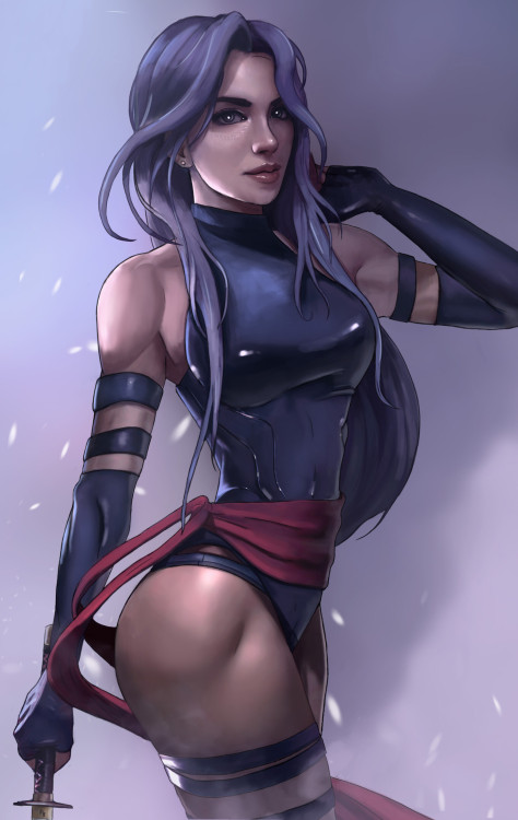 fantasy-scifi-art:  Psylocke by Petri Rahkola 