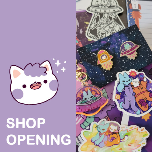 potoh: ✨It’s time!✨My shop is open again with pins, stickers, prints & the preorder for the prid