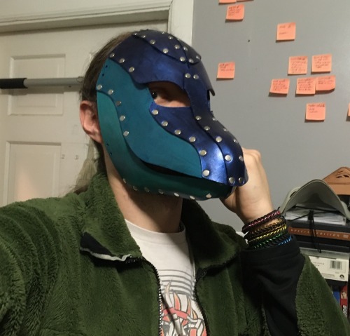 Progress Shots Of A New Dragon Mask! Showing The End Result First. I Really Like How The Whole Thing