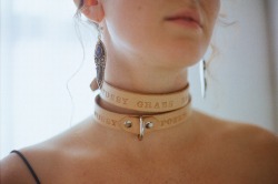 wildwolfleatherwork:Collar & Photo by