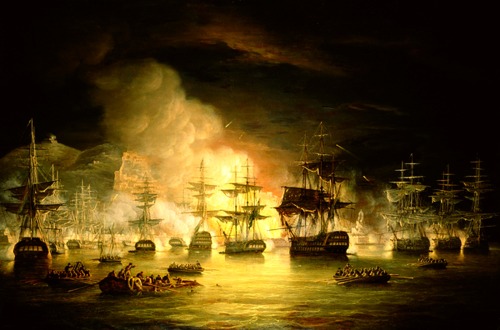 Bombardment of Algiers by Lord Exmouth in August 1816, Thomas Luny, 1820
