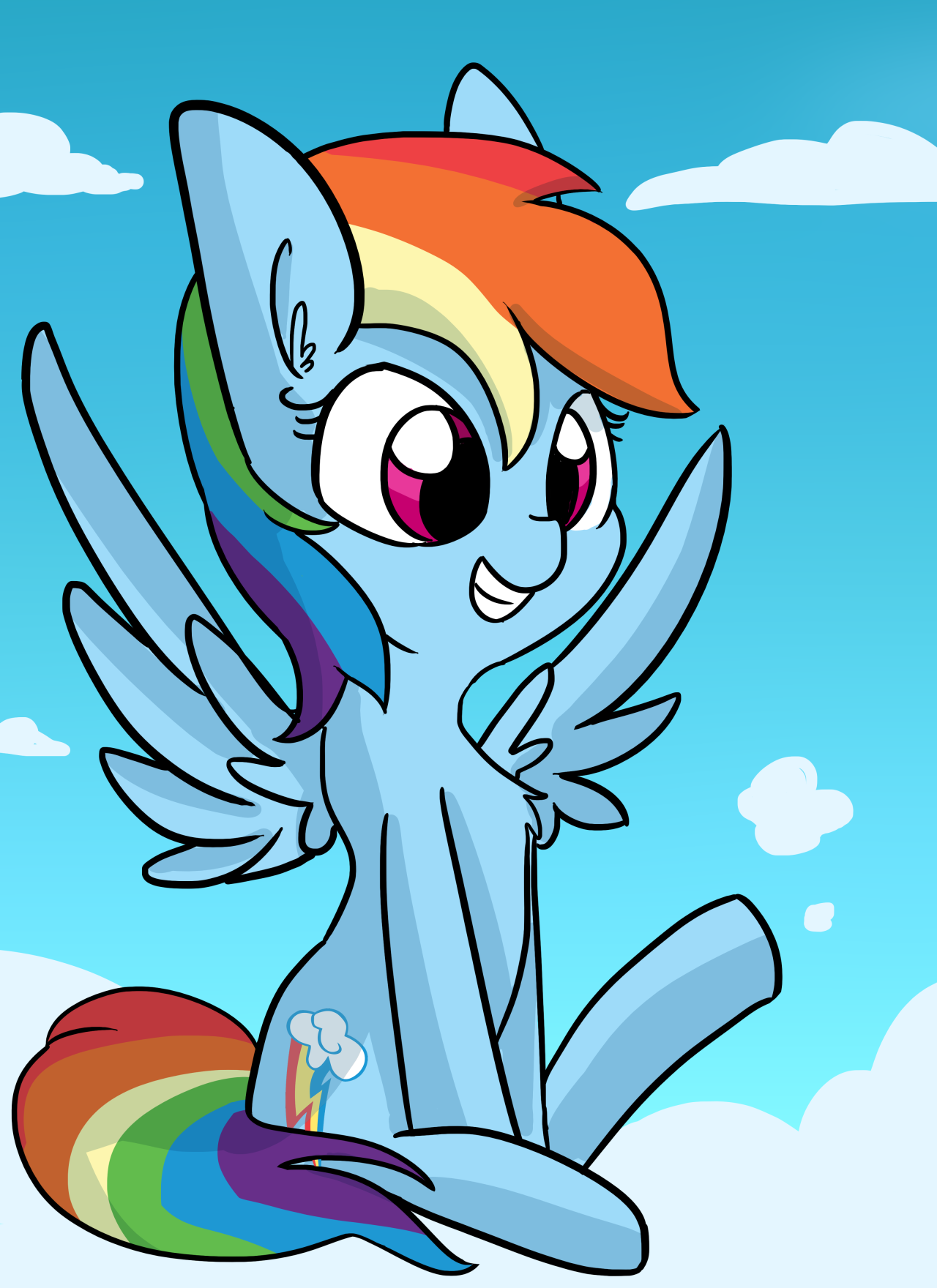 tjpones:This is for the BronyCan Charity Artbook!CutieDashie~! ^w^