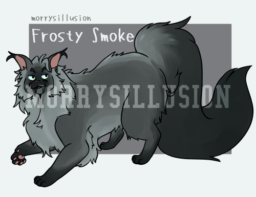 morrysillusion:Smokey cat adopts!!!Frosty Smoke - CLOSED | $30River Smoke - CLOSED | $30Piebald Smok