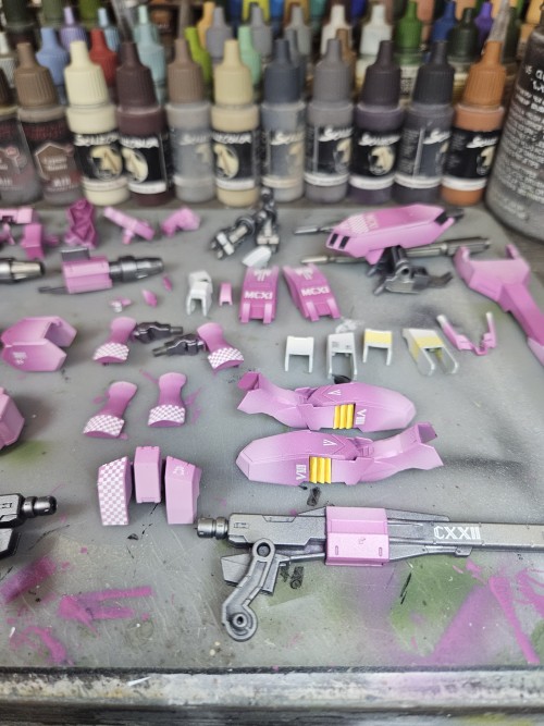 An Update To My Gunpla Post, Flauros Is Progressing Nicely But Hoo Boy Are Some Of These Steps Tedious.