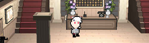 lowresthoughts:  ahaha working on getting a player into the hotel scene - the left