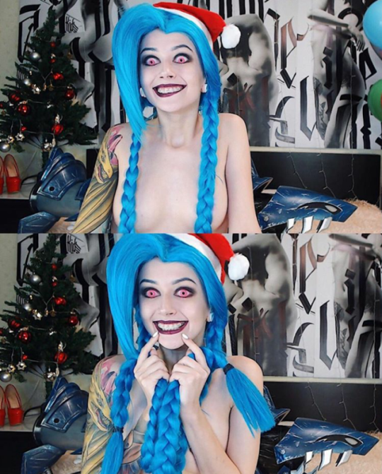 the-wholesome-whore:  You all wanted more Jinx sooo…here you are!!! ^-^ stay tuned for that vid of me fucking my holes in this cosplay at 1k followers!! Just 50 more to go so yayyy! Hehe i hope u enjoy! If u wanna add me up on league dm me!! I’m gonna