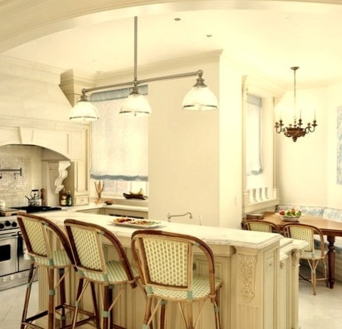Kitchen - Victorian KitchenMid-sized Victorian U-shaped Eat-in Kitchen Remodel Inspiration With Stainless