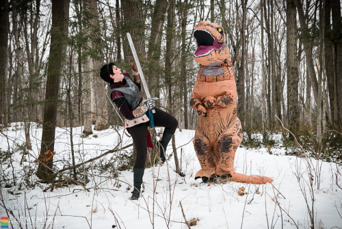 This is what happens when you invite a Dinosaur to your Dragon Age Shoot  Photographer - Elemental P