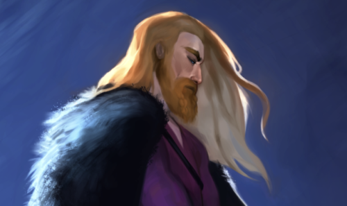 Process of painting my sweet viking boy, Thorstein.