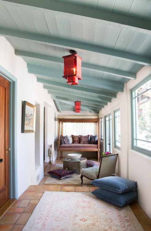 georgianadesign:  ‘Spanish bohemian’ in South Pasadena, CA. Charmean Neithart Interiors. Photography by Erika Bierman. 