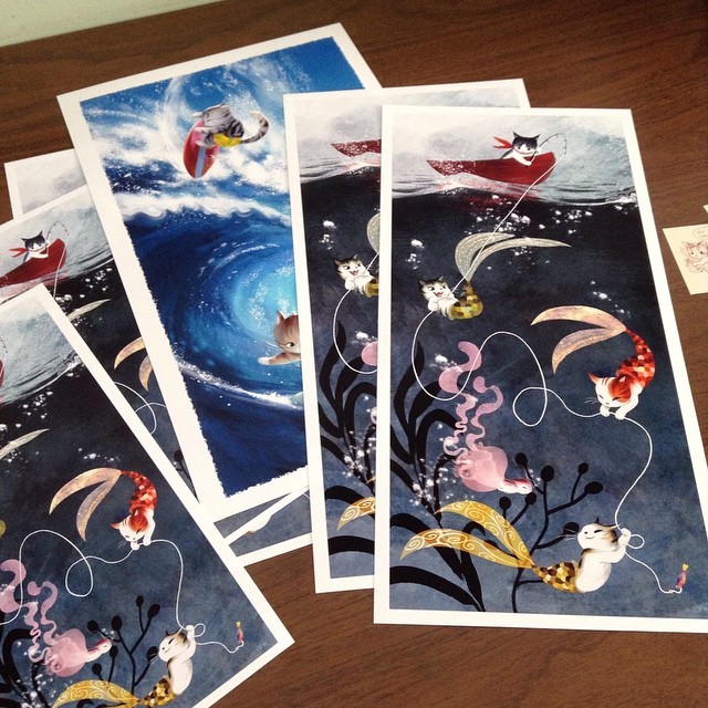 Sending out a round of prints today! 🐱🐟
Thank you guys for your support