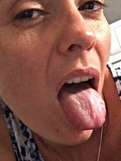 fantasylovingwife:  Tongue out. Inspiring?