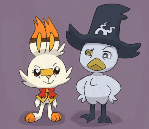 Sienna Scorbunasus and Victor Quaxpyre (there was a skittergate accident and now they in a PMD au)