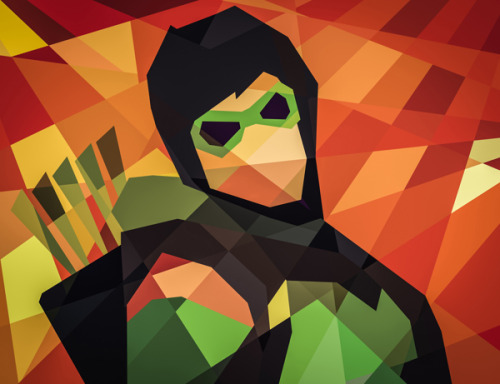 herochan:  DC Comics Goes Geometric Created by Eric Dufresne 