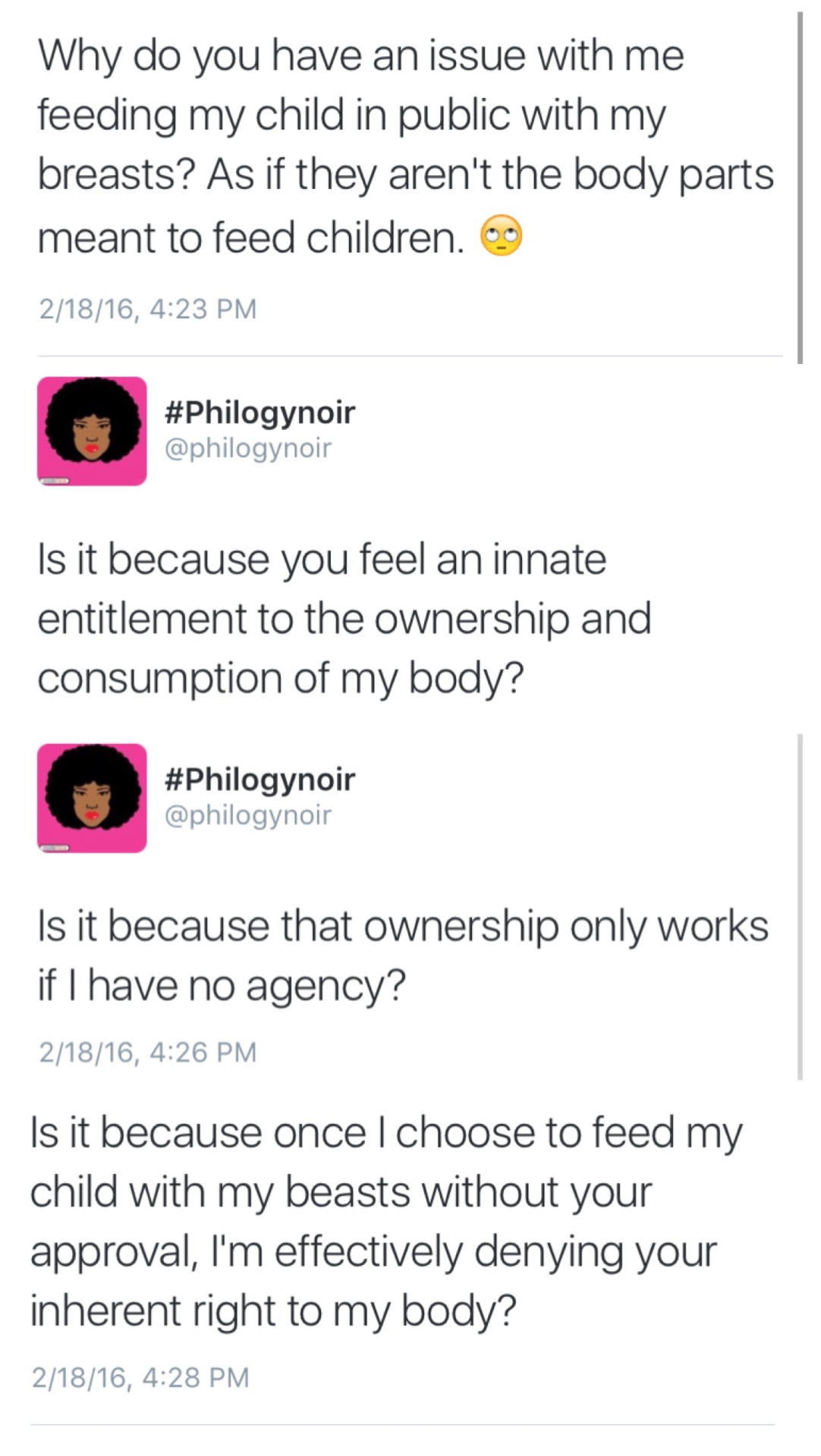 philogynoir: And a special fuck you to the morally inept who equate breastfeeding