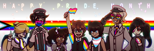 princeofspirits: Happy Pride Month from the cast of Ghost Bound!In case it’s not obvious, here