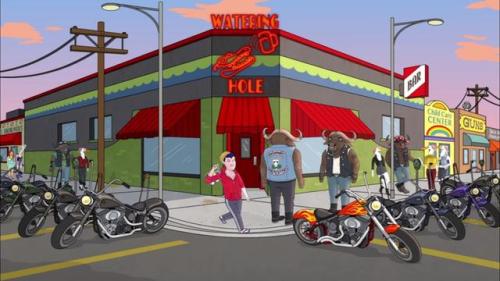 gravityfallsrockz:  Modern Cartoons + Bikes