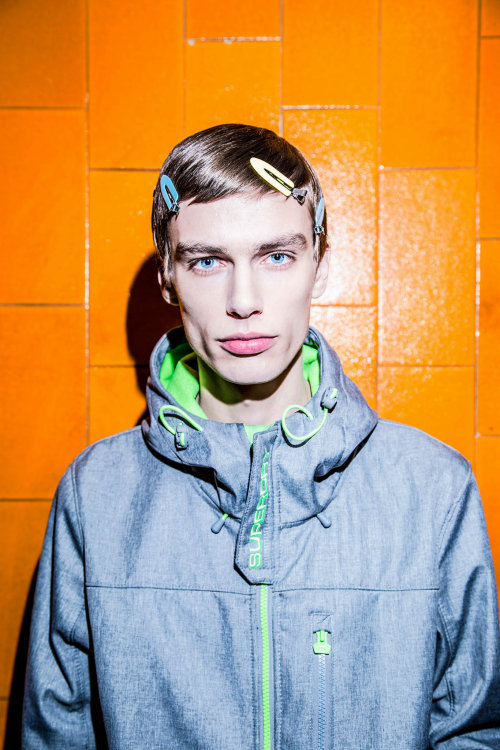 justdropithere: Marc Schulze by Eli Schmidt - Backstage at Raf Simons FW16