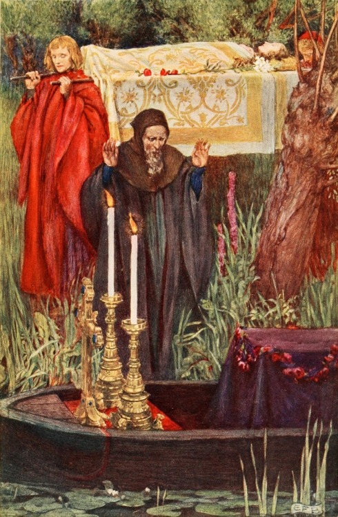 mysterious-secret-garden:Idylls of the King (1913) with illustrations by Eleanor Fortescue-Brickdale