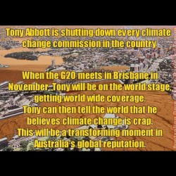 Lets see how this plays out. #tonyabbott #abbottsucks #climatechange #Australia
