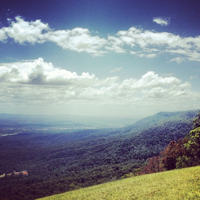 Looking North-West over the endlessly beautiful plains of Queensland. (at Mount Tamborine)