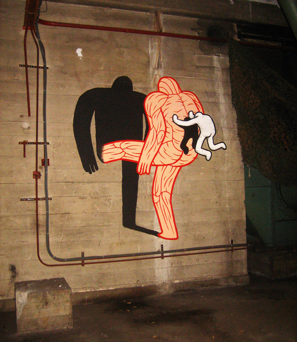  Street Art Figures That Interact With Their Surroundings by Daan Botlek  