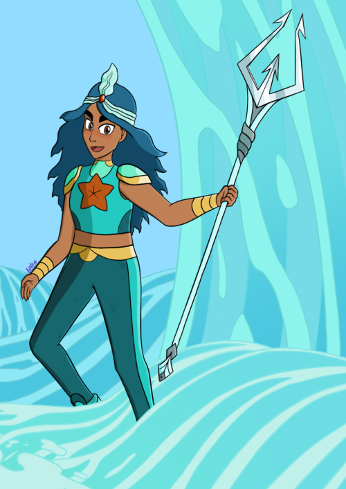 More Roll With It She-Ra stuff, this time of Mermista’s look as Sea-Ra! Was kind of fun trying