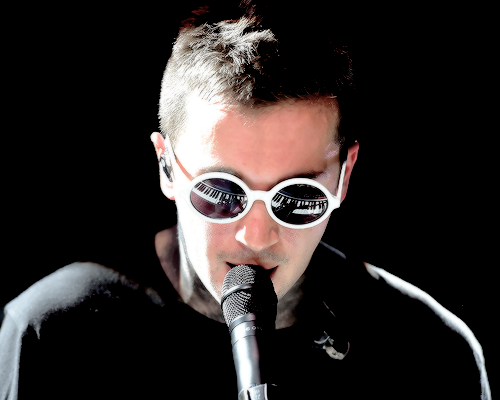 lynnsgunn:Tyler Joseph onstage during the iHeartRadio Live Series with twenty one pilots at the iHea
