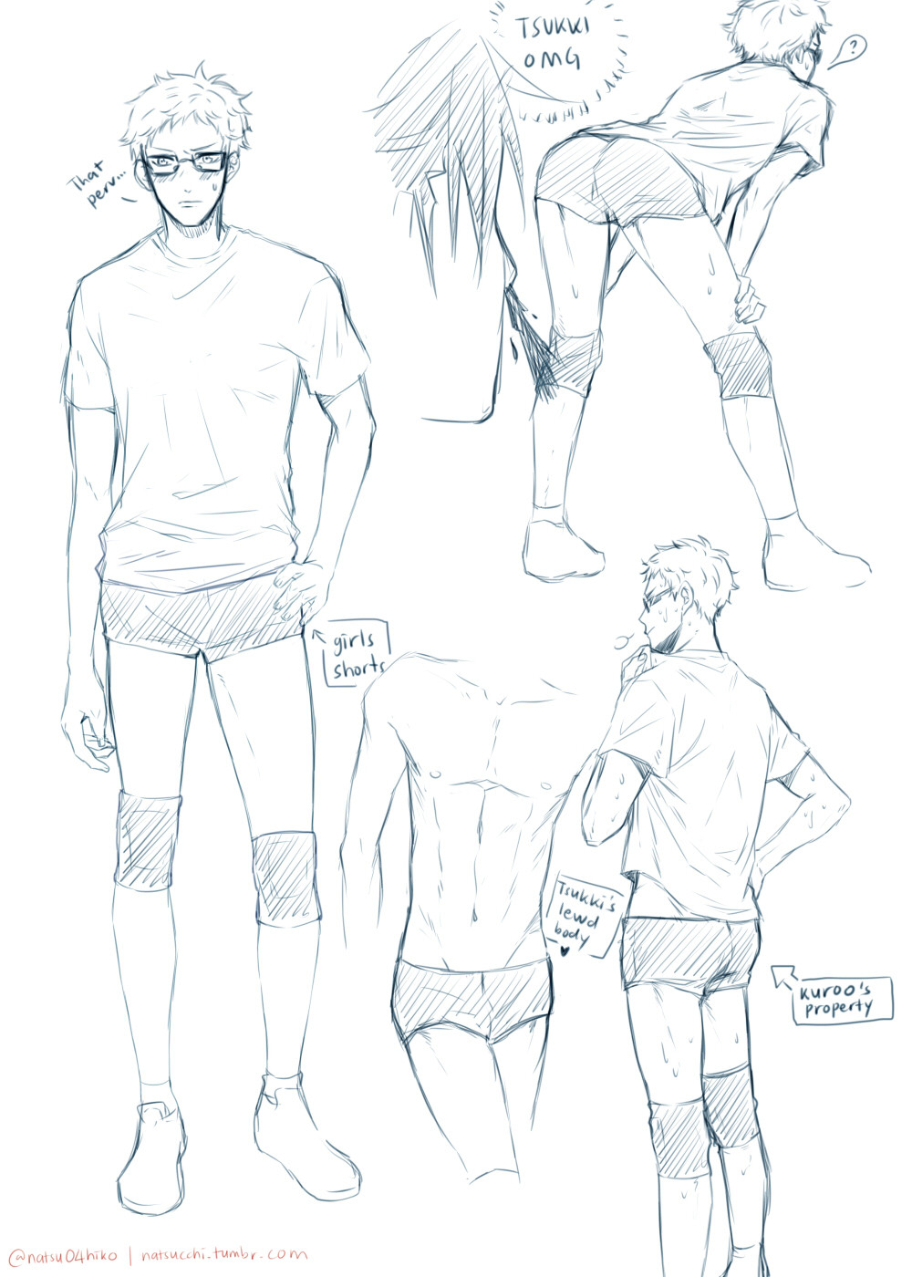 natsucchi:Have I ever mention that Kuroo is a trash boyfriend who likes to humiliate