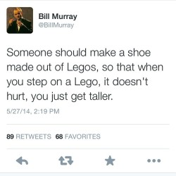 mylymielife:  #legoshoes #genius #billmurray