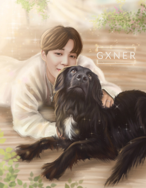 Puppy Eyes--DIGITAL ART-ART ON:Instagram: @/_gxner_twitter: @/gxner_artredbubble! see link below( PR