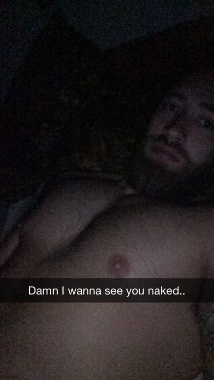kambreycollins:  This big bearded guy was ready to fuck. Yeah that sixth pic is actually a dick pic he posted to Tinder moments.