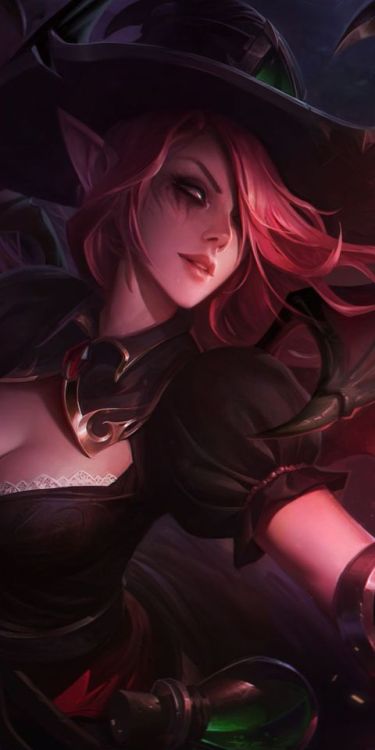Magician Morgana, League of Legends, art, 1080x2160 wallpaper @wallpapersmug : ift.tt/2FI4it